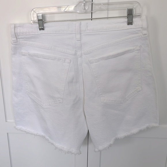 ABERCROMBIE and FITCH Jeans $70 Women The Dad Short Frayed Hem Plus Size 14 NWT - Picture 7 of 8